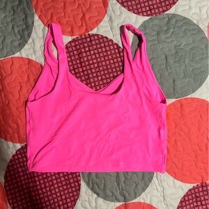 AERIE Bright Hot Pink Racerback Sports Bra
